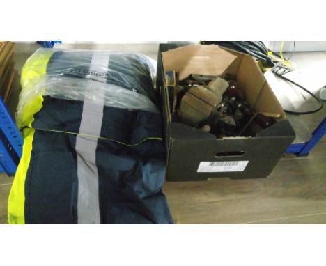 WORKWEAR JACKET & BOX OF TOOLS