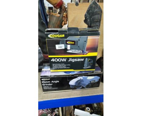 COUGAR 400W JIGSAW & COUGAR 115MM ANGLE GRINDER ( FAIRLY NEW )