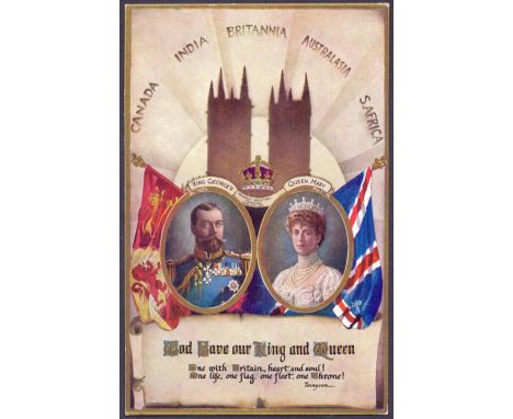 GREAT BRITAIN FIRST DAY COVERS : 1911 1d Carmine used on First Day of Issue 22nd June 1911 on illustrated Coronation post car