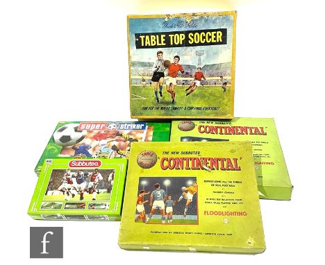 A collection of assorted football related games, to include three Subbuteo sets, a Spear's Super Striker and a Tudor Rose Tab