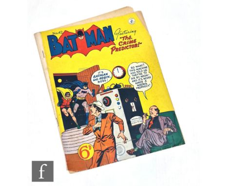 A Golden Age Australian K. G. Murray Batman #42 comic. 