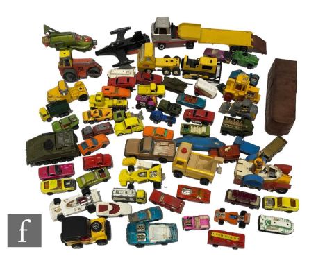 A collection of playworn diecast models, to include Dinky, Matchbox, Lone Star and similar. 