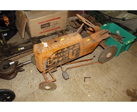 A Tri-Ang Minor vintage toy tractor AF