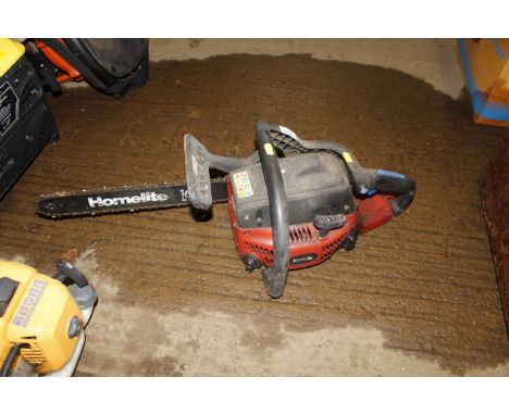 A Homelite chainsaw 
