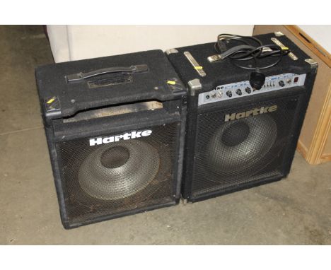 Two Hartke sound speaker systems