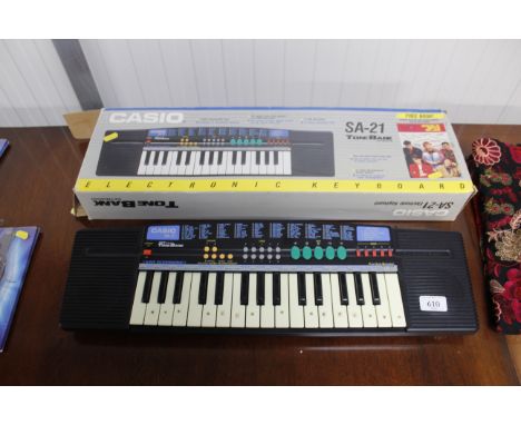 A Casio keyboard with original box