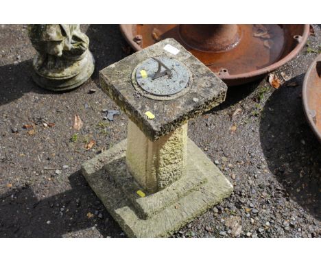 A concrete sundial