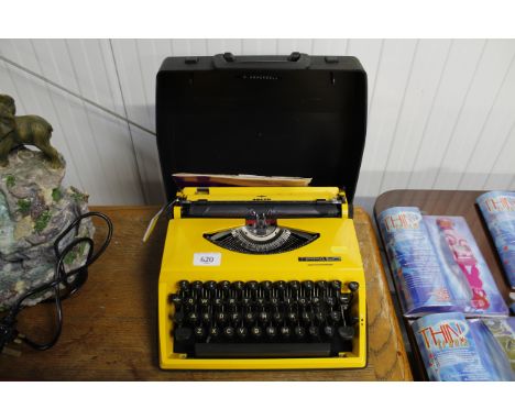 An Adler Tippa portable typewriter