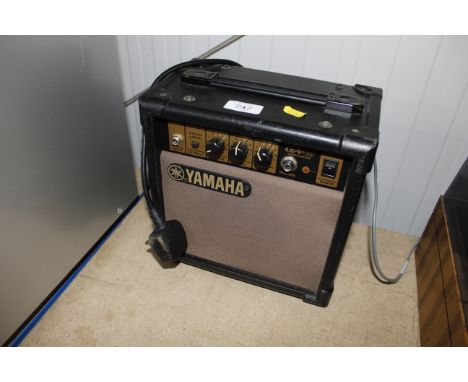 A Yamaha amplifier 