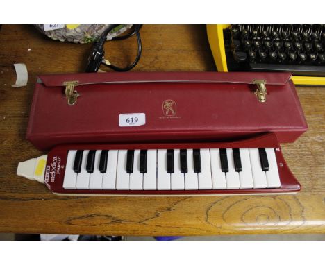A Hohner melodica piano 27 with case