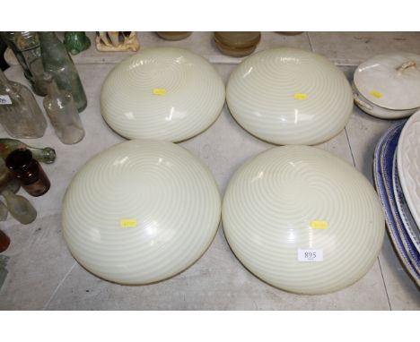 Four Vetri Murano glass ceiling light shades