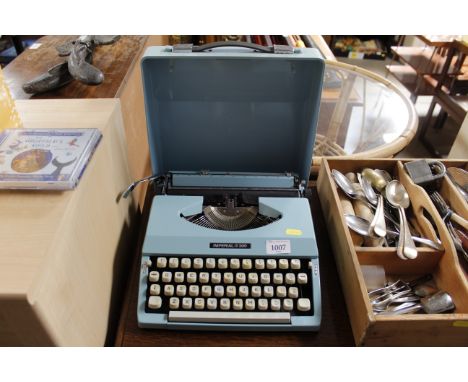 An Imperial 200 portable typewriter 