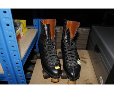 A pair of vintage roller skates 