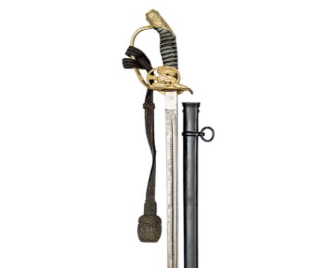 An Imperial German M1889 Infantry officer’s de luxe presentation sword,  by WK & C, the double fullered plated blade 31½” etc