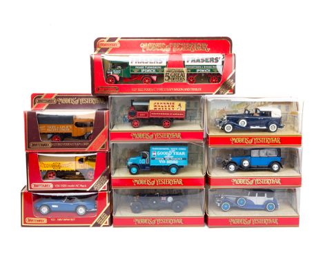 60 Matchbox Yesteryears. Limited Edition examples including 1929 Scammell 100 Ton & Truck with locomotive. Rolls Royce Armour