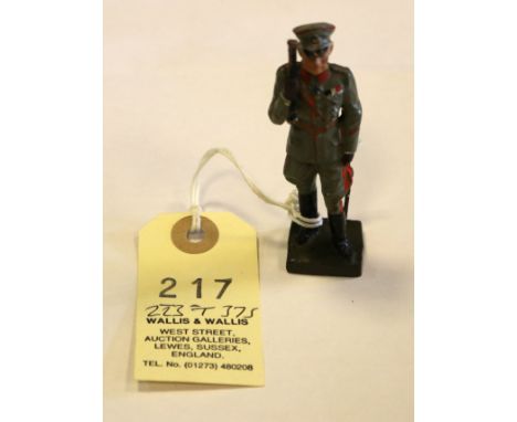 A scarce Lineol figure of Field Marshall Blomberg. In full green army uniform, complete with baton and sword. VGC minor wear.