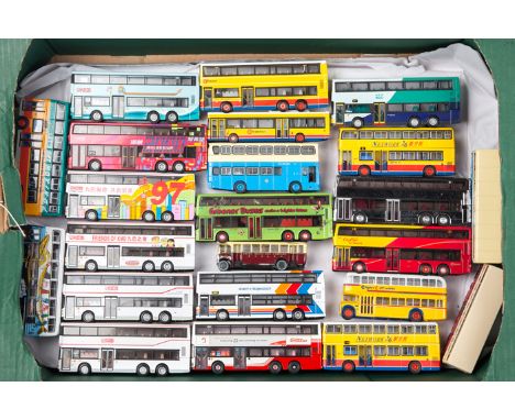 31 EFE/OOC etc Hong Kong buses/coaches. Most double deck examples, 2 axle and 3 axle. Included are; Leyland Olympian, Dennis 