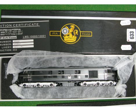 A 'OO' Scale LMS Diesel Pioneer FIA Trains, finished in black R/No. 10000 Limited Edition No. 109/200, as new with certificat