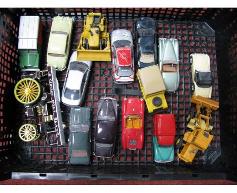 Fifteen Diecast Model Vehicles, by Corgi, Lledo, Minichamps, Shinsei, Joal and other including Corgi Fowler B6 Showmans Engin