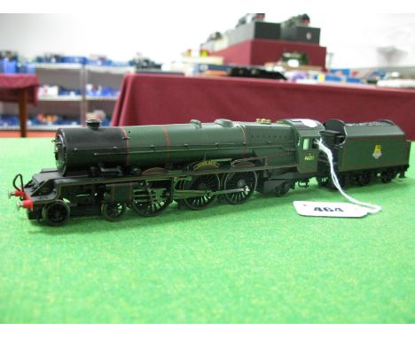 Hornby "OO" Gauge/4mm Ref. R2616 Princess Class 4-6-2 Steam Locomotive and Six Wheel Tender, BR green "Queen Maud", R/No. 462