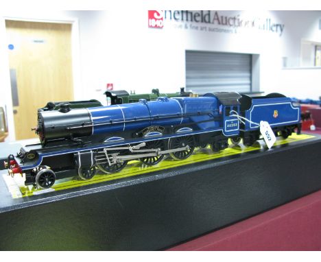 Modern Bassett Lowke "O" Gauge/7mm Ref BL99008 4-6-2 Steam Locomotive and Six Wheel Tender, Princess class BR blue,'Princess 