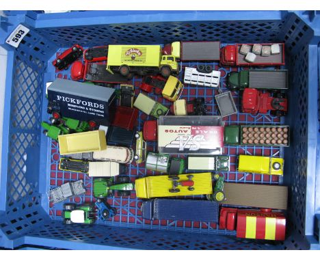 A Quantity of 1:76 Scale Diecast Unboxed Vehicles, tractors etc by EFE, Oxford etc, (approximately forty items)