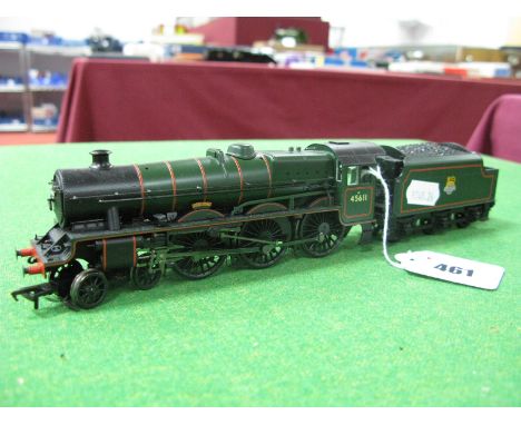Bachmann "OO"/4mm Ref 31-175 Class 6P Jubilee 4-6-0 Steam Locomotive and Six Wheel Tender, BR green, "Hong Kong", R/No. 45611