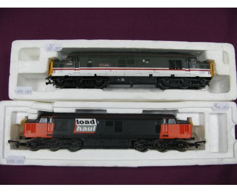Two "OO" Gauge/4mm Class 37 Co-Co Diesel Locomotives, unboxed. Bachmann Ref 32-378 "Bullidae", R/No 37431, good. Lima Ref L20