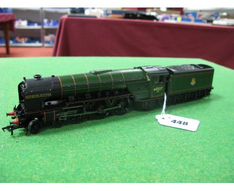 Bachmann "OO" Gauge/4mm Ref. 31-526 Class A2 4-6-2 Steam Locomotive and Eight Wheel Tender, BR green "Bachelors Button", R/No