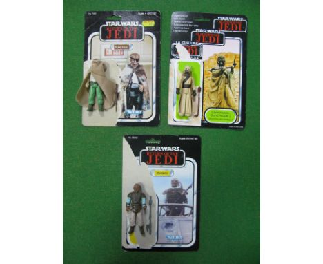 Three Original Star Wars Trilogy - Return of The Jedi Plastic Figures, comprising of Tusken Raider - Sand People, (tri logo c