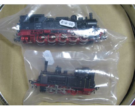 Two Fleischmann "HO" Gauge Steam Tank Locomotives, unboxed, Ref 4094, 0-10-0, Class BR94, DB Railway, R/No. 941730 (good), pl