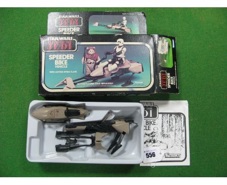 An Original Star Wars Trilogy - Return of The Jedi Speeder Bike Vehicle by Kenner (Circa 1983), instruction leaflet, box good