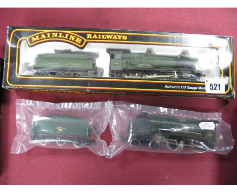 Two "OO" Gauge/4mm Steam Locomotives and Six Wheel Tenders, Hornby Ref R257 4-4-0 "Schools" Class "Dover" BR green, R/No. 309