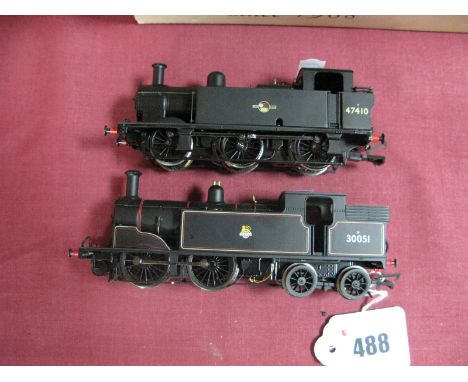 Two "OO" Gauge/4mm Steam Tank Locomotives, Bachmann Ref 32-225, 0-6-0 Class 3F "Jinty", BR black, R/No. 47410, Hornby Ref. R2