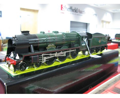 Bassett Lowke "O" Guage/7mm Ref BL99011 Rebuilt Scot Class 4-6-0 Steam Locomotive and Six Wheel Tender, BR green 'Royal Scot'