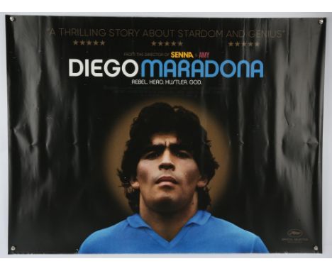 Diego Maradona (2019), British Quad Film Poster, double sided, unfolded, 30 x 40 inches Condition Report:  Fair condition, ed