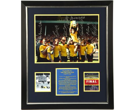 FA Cup Final: Arsenal V Liverpool Signed Display (1971)Arsenal FA Cup team photo signed by; Charlie George, John Radford, Pet
