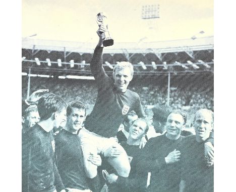 3 Canvas Iconic England football moments display - 1966 World Cup Bobby Moore holding the world Cup, Gordon Banks Save from P