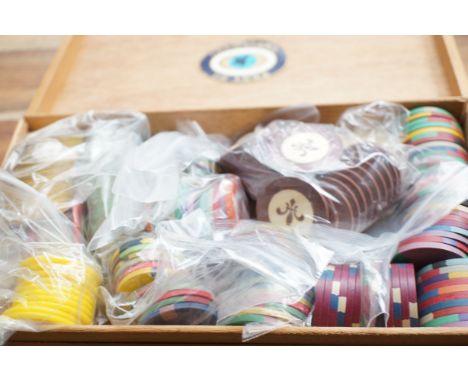 Collection of vintage gaming chips 