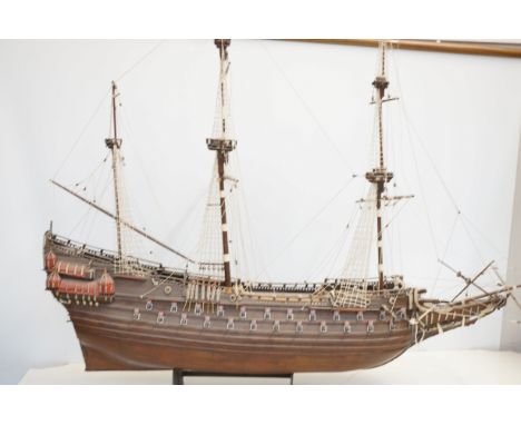 Large model of a battle ship 