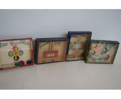 The R J series of popular puzzles vintage games x4