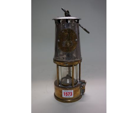 An old miner's lamp. 