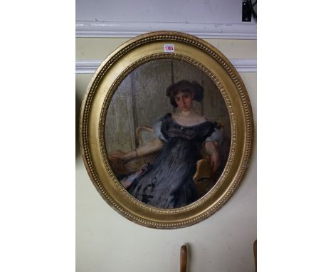 Jean Leon Fauret, a three quarter length portrait of a seated lady, signed and dated 1907 verso, further indistinctly inscrib