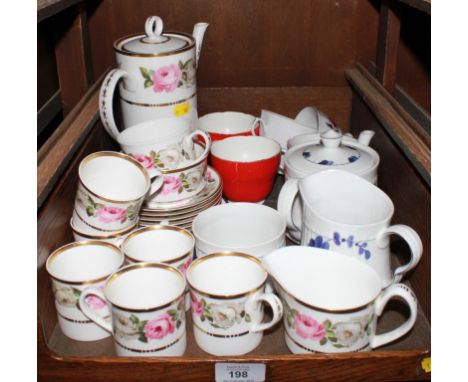A selection of Royal Worcester tea cups and saucers, including 'Royal Garden', etc  