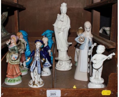 A broad assortment of household ceramic figurines, etc 