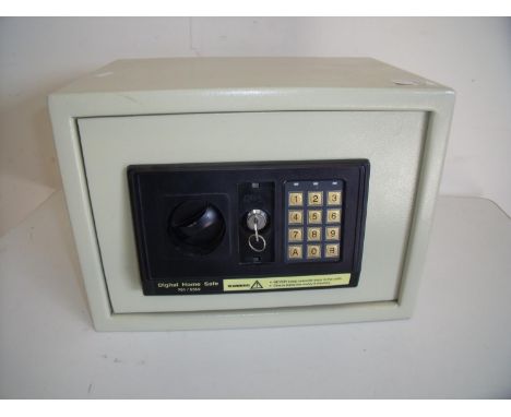 Small digital home safe with instruction manual (25cm x 35cm x 25cm) 