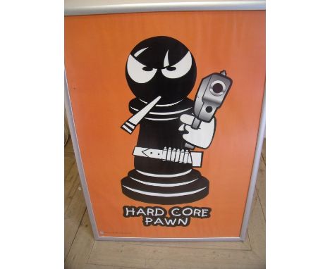 Framed and mounted Dr Moose hard-core poster (68cm x 94cm) 