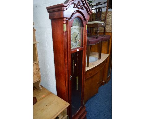 A MODERN TEMPUS FUGIT LONGCASE CLOCK, signed C. Wood &amp; Son, approximate height 184cm (winding key)