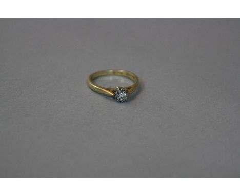 AN 18CT PLATINIUM SET DIAMOND RING, ring size L, approximate weight 3.1 grams