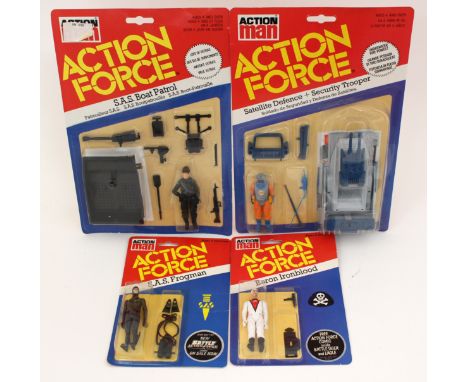Action Force: A Palitoy Action Man figure pack, 'S.A.S. Boat Patrol', together with another 'Satellite Defence + Security Tro